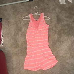 A striped romper